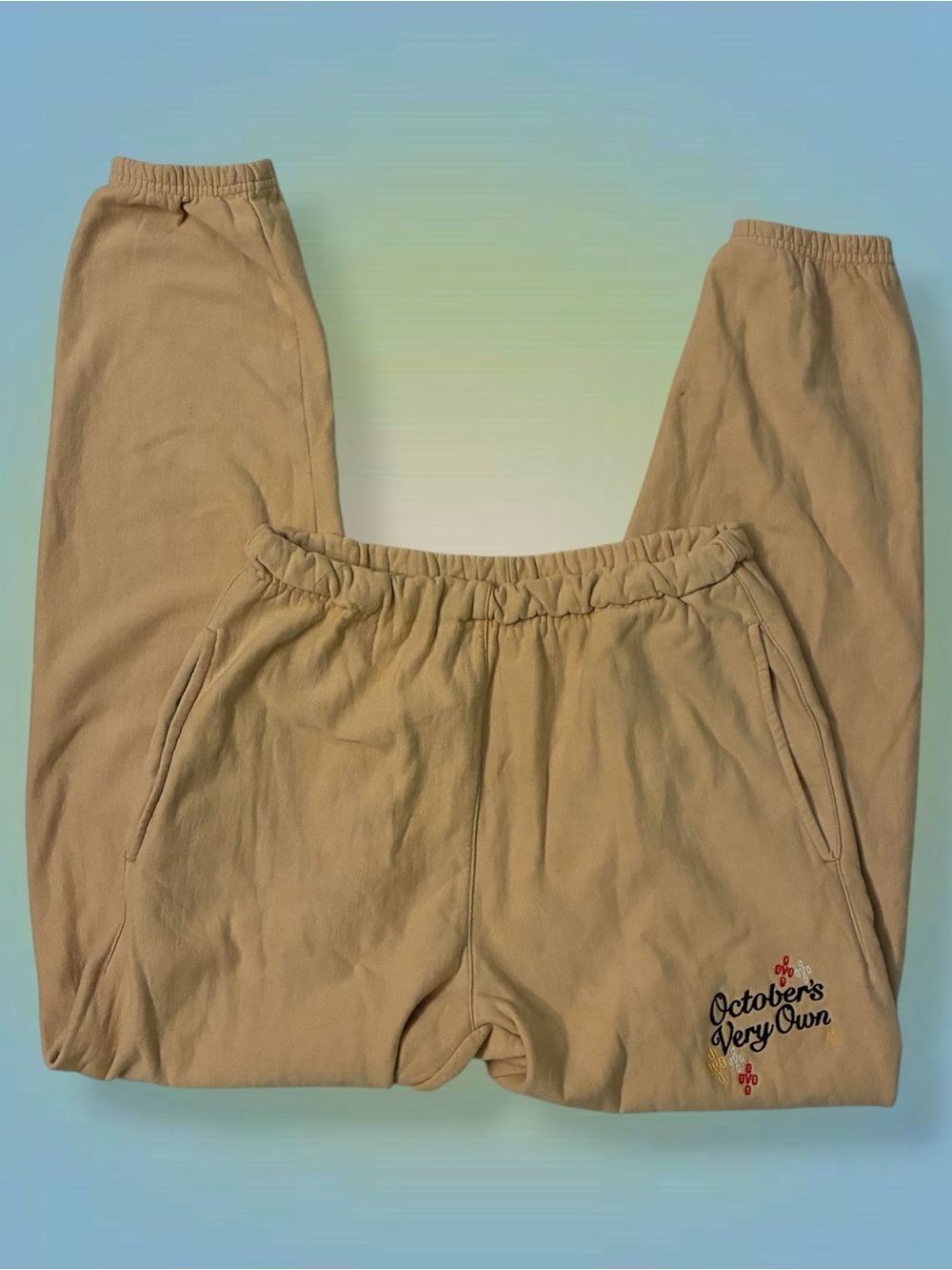 OVO Tan Sweatpants - Elastic Waist Joggers